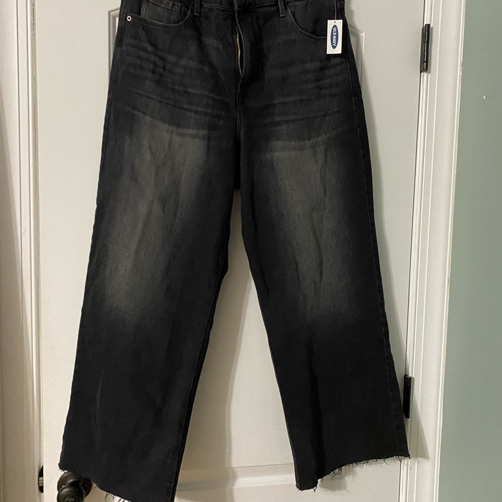 Old Navy Wide Leg Black Jeans